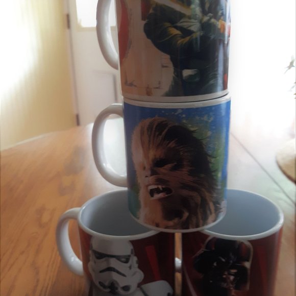 Star Wars Mugs....Set of 4 - Picture 2 of 2
